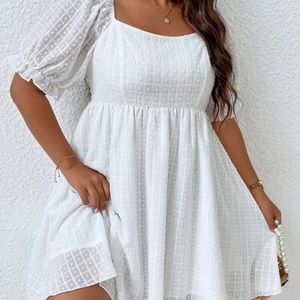 White Printed Dress
